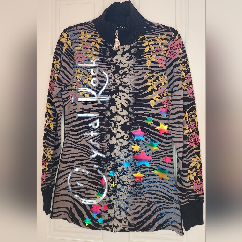 Crystal Rock Zipped Cardigan/Jacket (NWOT)